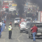 El incidente se registró en la vía a Daule. Ciudadanos protestaron indignados por el incidente.