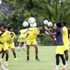 Los futbolistas del Ídolo tuvieron exigentes jornadas de trabajo físico durante los 12 días de permanencia en Quito.