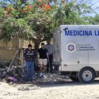 El levantamiento del cadáver en el barrio Las Palmeras de La Libertad.