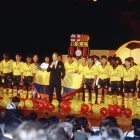 La Noche Amarilla 1995, la primera en donde se jugó un partido amistoso.