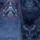 Allí se observa la extraña figura que parece formarse en el sur de Chile.