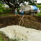 Este viernes se retiraron los tanques que contenían la sustancia.