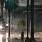 El aguacero cayó sobre la ciudad después de las 18:00 del viernes 30.