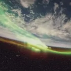 Las auroras boreales fueron grabadas desde la Estación Espacial Internacional.