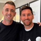 Damián Díaz y Lionel Messi y una foto para la historia.