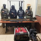 Arsenal de armas y municiones incautado en Playa de Oro.