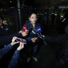 Paola Pabón, a su arribo para la audiencia de Aquiles Álvarez.