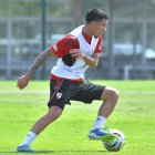 Kendry Páez en entrenamiento de River Plate.