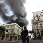 La humareda era visible a varias cuadras del lugar del siniestro, cubriendo parte del cielo en el centro de la ciudad y generando preocupación entre transeúntes y comerciantes del sector.