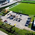 El complejo del Columbus Crew cuenta con seis y media canchas de entrenamiento junto al estadio.