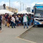 Los buses que laboraron durante la paralización no fueron suficientes para los usuarios.