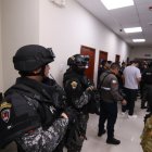 Momento del allanamiento a Segura EP, este 15 de febrero.