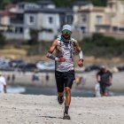 El ecuatoriano ultramaratonista en una de sus más recientes pruebas en las montañas.