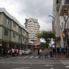 Edificio Multicomercio permanece bajo resguardo seis días después del incendio en el centro de Guayaquil.