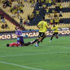 Darío Benedetto marcó el gol de Barcelona SC ante Técnico Universitario, este 21 de febrero.