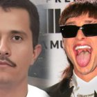 Nemesio Oseguera Cervantes, alias El Mencho (+), y el cantante Peso Pluma.