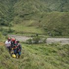 Personal del Cuerpo de Bomberos realizó las labores de recuperación del cuerpo en el río del sector Solamar, parroquia Jimbilla.