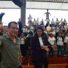 Daniel Noboa en la entrega de becas.