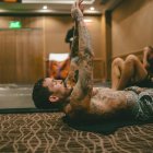 El ecuatoriano Marlon Vera durante una de sus prácticas previas al Media Day del UFC México 2026.