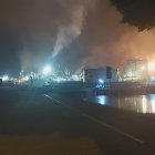 Incendio se reporta en la Refinería de Esmeraldas.