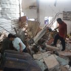 La familia afectada perdió gran parte de sus pertenencias tras el impacto.