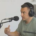 Daniel Noboa, presidente de la República, durante la entrevista en radio Canela, en Guayaquil.