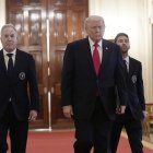 El primer mandatario de Estados Unidos lideró el homenaje al equipo Inter Miami.