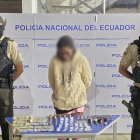 La mujer estaba dentro de una casa en Tumbaco con dosis de droga.