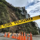 El 11 de marzo se produjo un derrumbe en la vía antigua a Nayón, nororiente de Quito.
