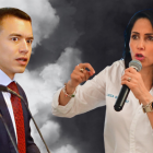 Daniel Noboa y Luisa González se lanzaron trinos en redes sociales.