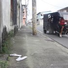 Lugar donde ocurrió el crimen en el Guasmo Sur.