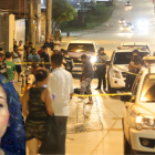 En este lugar ocurrió el ataque. Policía acordonó la zona.