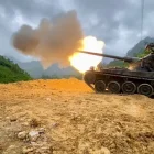 Los tanques que fueron usados contra la minería ilegal.