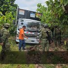 El camión fue hallado por personal de las Fuerzas Armadas.