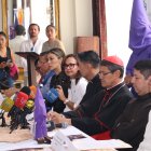 Autoridades civiles y de la Iglesia de Guayaquil explicaron  sobre lo coordinado para los recorridos de los penitentes.