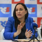 Gabriela Rivadeneira, presidenta del principal partido de la oposición Revolución Ciudadana.