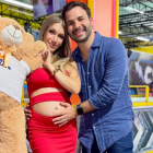 La presentadora Emiliana Valdez y su esposo Alejandro Hoyos