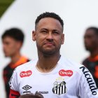 Neymar, delantero del Santos FC.