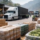 Recreación con IA de movimiento comercial en zona fronteriza entre Ecuador y Colombia.