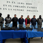 Los detenidos en Camilo Ponce Enríquez, en imagen compartida por John Reimberg.