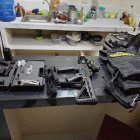 Estas armas encontraron en una de las propiedades.