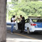 Lugar del ataque armado. Dos policías fueron las víctimas.