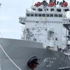 Megabuque de seguridad llega a Ecuador: imagen compartida por el Ministerio de Defensa.