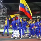 La delegación de Ecuador desfila con orgullo durante la ceremonia de inauguración de los IV Juegos Suramericanos de la Juventud Panamá 2026