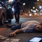 La víctima fue hallada desorientada por unos policías.