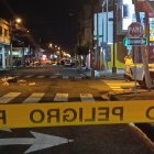 La escena del ataque violento fue acordonada por la Policía.