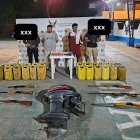 Alias El Comerciante y otro detenido fueron capturados en Viche con armas.