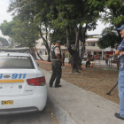 Escena del crimen en la sexta etapa de La Alborada, donde un joven fue asesinado tras una persecución.