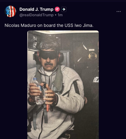 Nicolás Maduro en poder de la DEA.