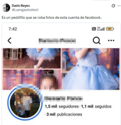 Usuario habría evidenciado que el perfil mencionado correspondería a una persona que robó fotos auténticas.